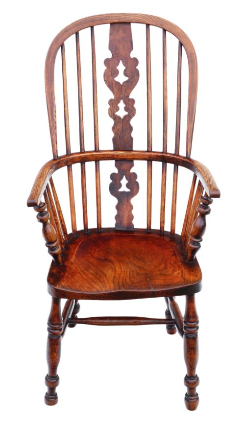 Antique Quality Victorian C1860 Ash and Elm Windsor Chair