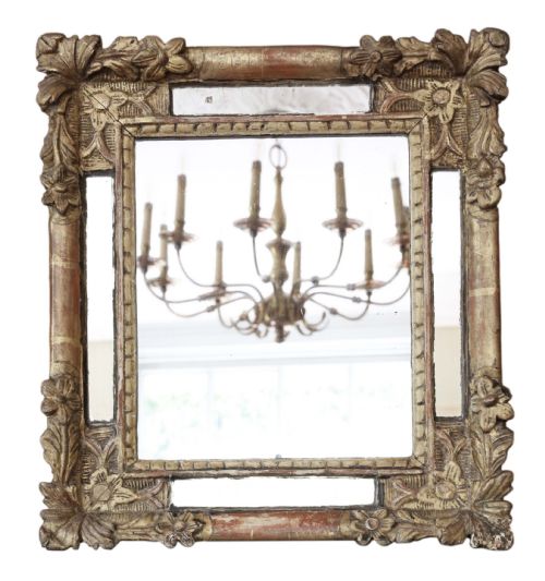 Antique Quality Gilt Overmantle Wall Mirror Early 19th Century