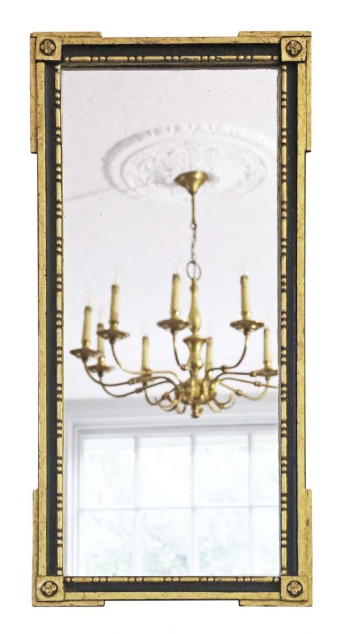 Antique Rare Fine Quality Early 19th Century Georgian Gilt Overmantle or Wall Mirror