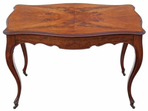 Antique 19th Century Fine Quality Flame Mahogany Writing Table C1890