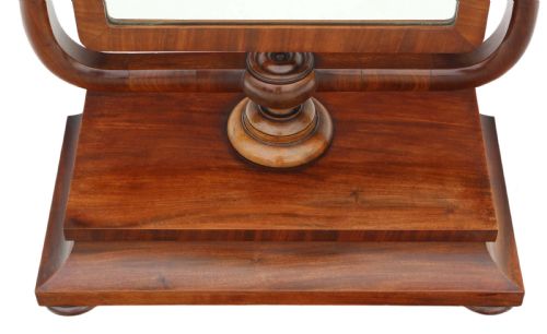 fig 1. Antique Regency C1825 mahogany dressing table swing mirror