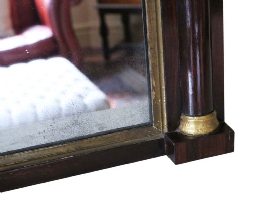 fig 2. Antique quality Regency mahogany and gilt wall mirror C1825