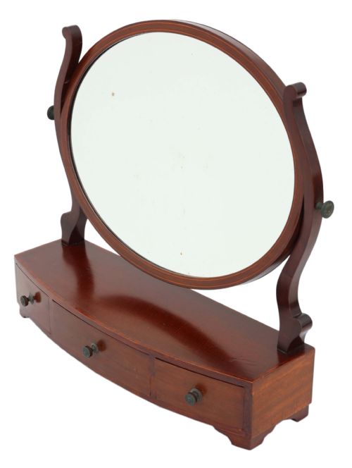 fig 1. Antique fine quality dressing table swing mirror C1880
