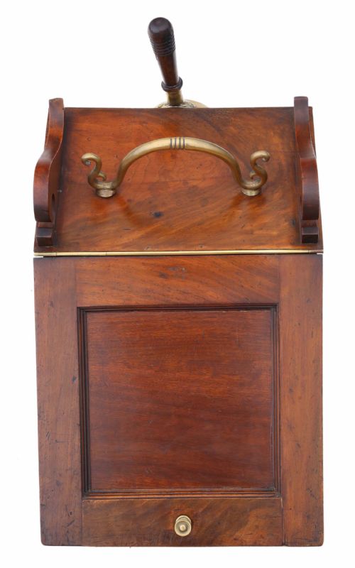 Antique Quality Victorian Mahogany Coal Scuttle Box C1850