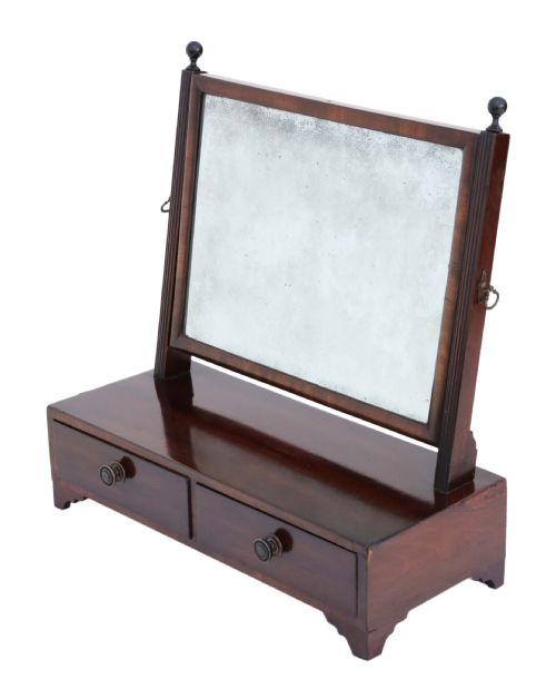 fig 1. Antique quality Georgian mahogany swing dressing table mirror