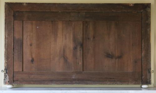 ANTIQUE LARGE FINE QUALITY DECORATIVE GILTWOOD OVERMANTLE WALL MIRROR 19TH CENTURY - ADDITIONAL PHOTO 4