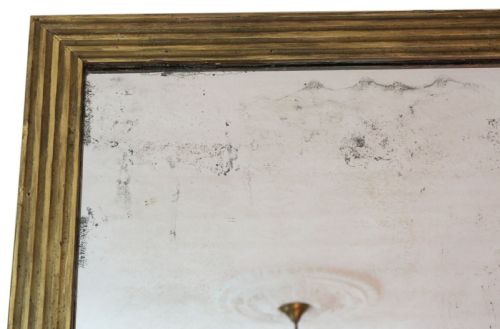fig 1. Antique large early 19th Century gilt overmantle wall mirror