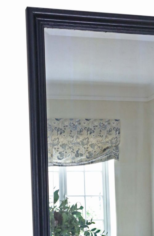 ANTIQUE VERY LARGE QUALITY PAINTED FLOOR FULL HEIGHT DRESSING MIRROR - ADDITIONAL PHOTO 1