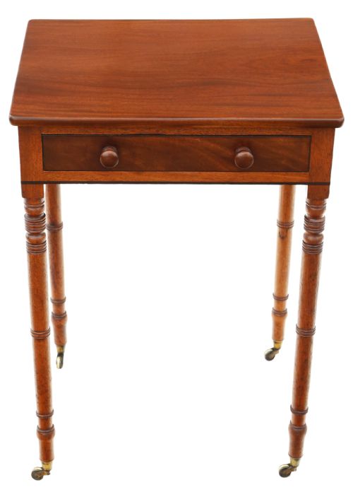 ANTIQUE VERY FINE QUALITY SMALL 19TH CENTURY MAHOGANY WRITING TABLE