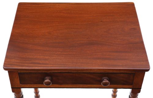 ANTIQUE VERY FINE QUALITY SMALL 19TH CENTURY MAHOGANY WRITING TABLE - ADDITIONAL PHOTO 1