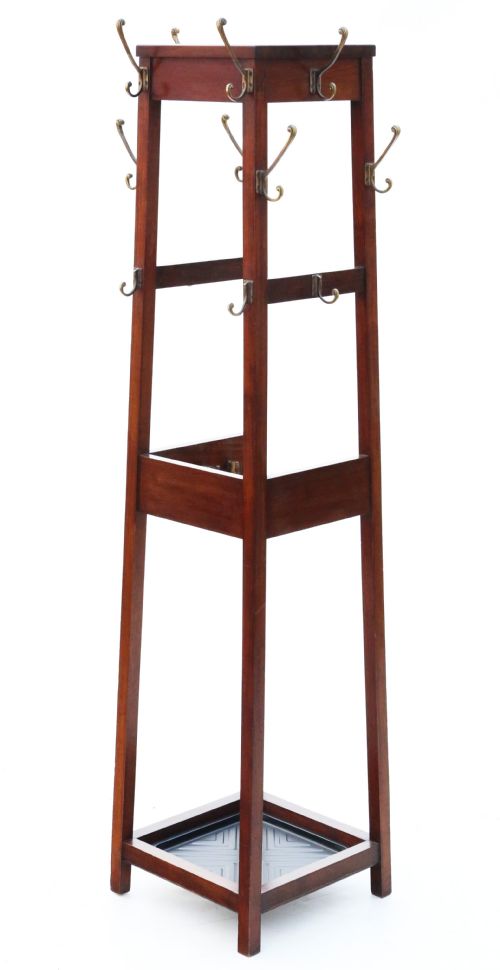 Antique Quality Mahogany Hall Coat Stand C1920