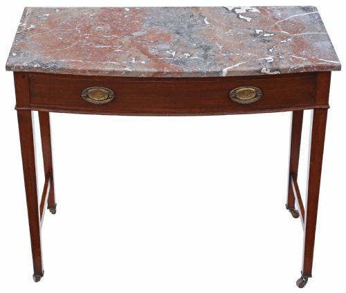 Antique Quality C1900 Mahogany and Marble Washstand