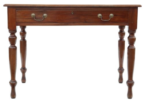 fig 1. Antique late 19th Century mahogany writing table