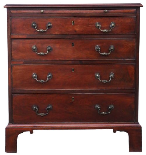 Antique Fine Quality Georgian 18th Century Mahogany Batchelor's Chest of Drawers