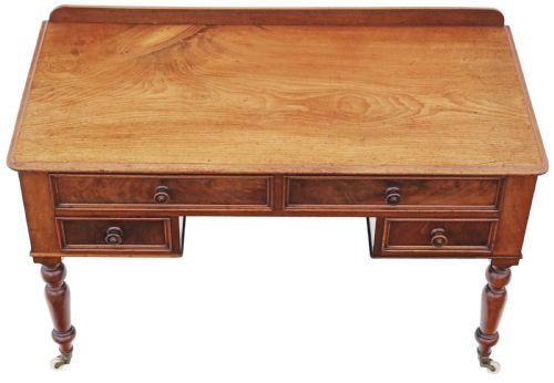 fig 1. 
Antique fine quality 19th Century mahogany writing table