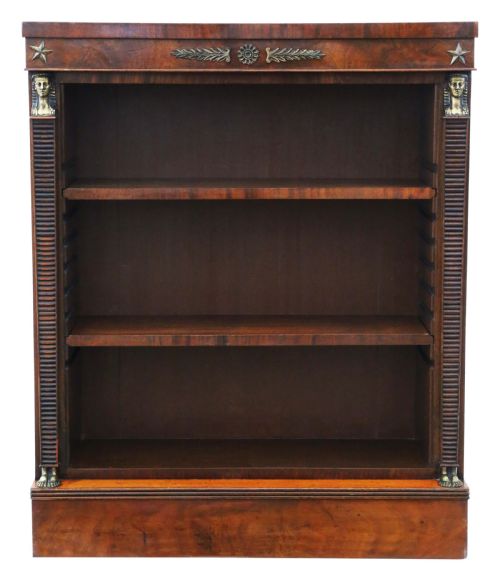 Antique Fine Quality 19th Century Mahogany Adjustable Bookcase