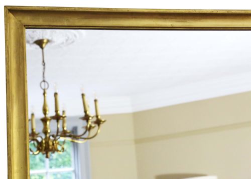 fig 1. Antique large quality gilt overmantle wall mirror C1900