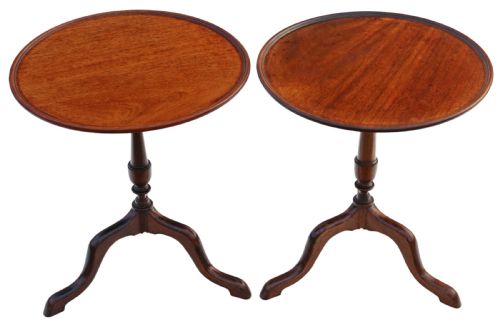 Antique Fine Quality Pair of 19th Century Wine Side Tables Mahogany