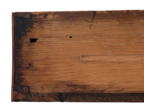 ANTIQUE EARLY 19TH CENTURY INLAID MAHOGANY DEMILUNE CONSOLE TABLE - ADDITIONAL PHOTO 8