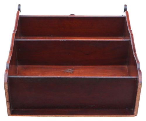 fig 2. Antique quality 19th Century mahogany bookcase shelves floor or wall