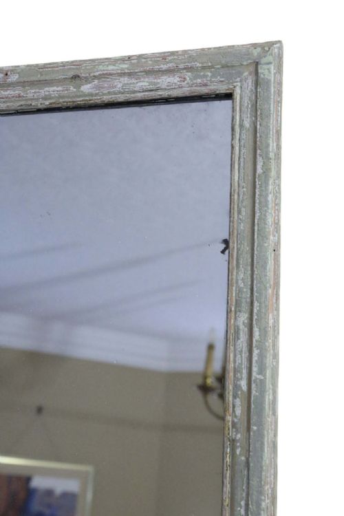 ANTIQUE LARGE PAINTED OVERMANTLE OR WALL MIRROR FROM THE 19TH CENTURY - ADDITIONAL PHOTO 1