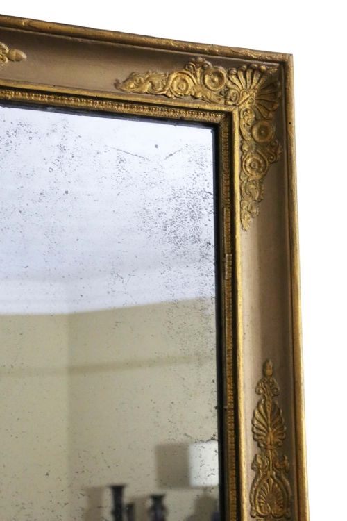 fig 1. Antique large gilt overmantle wall mirror 19th Century