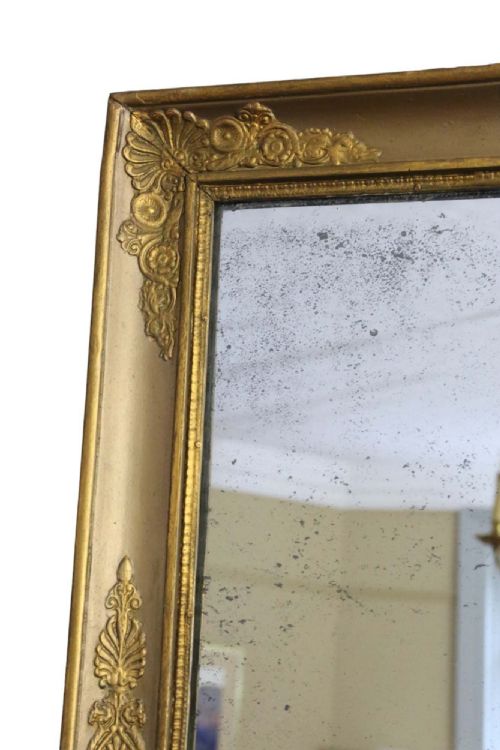 fig 2. Antique large gilt overmantle wall mirror 19th Century
