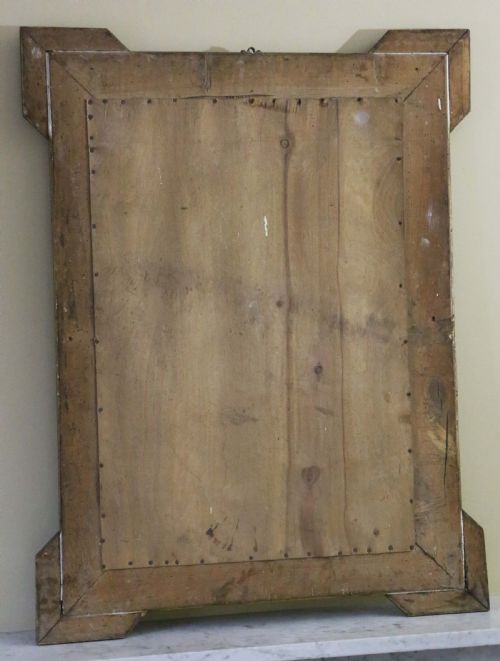 ANTIQUE C1900 LARGE FINE QUALITY GILT OVERMANTLE WALL MIRROR - ADDITIONAL PHOTO 5