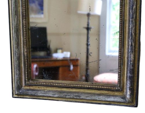 fig 2. Antique small 19th Century quality gilt overmantle wall mirror