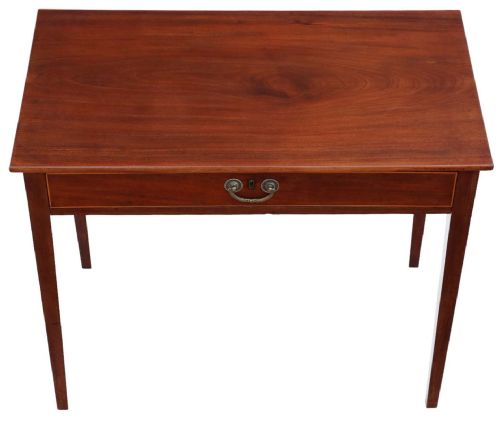fig 1. Antique Fine Quality C1800 Inlaid Mahogany Writing table