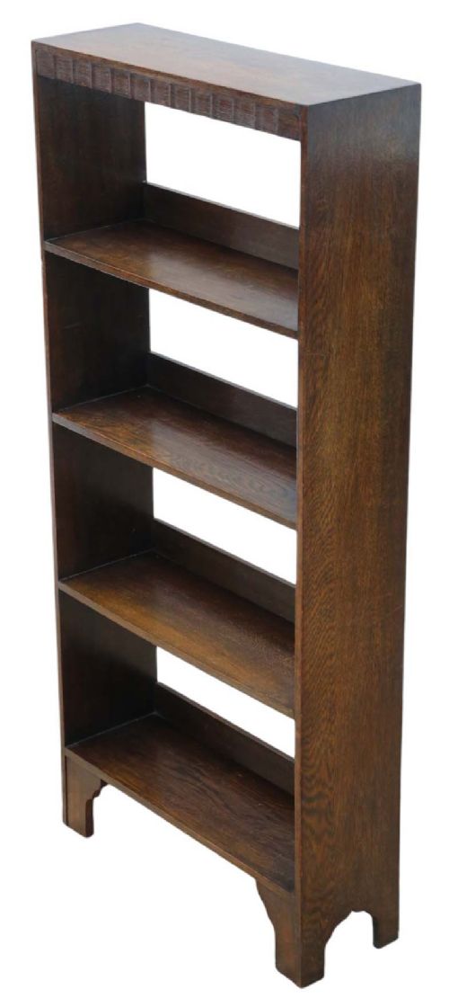 Art Deco Antique Oak Bookcase - Quality C1920 Piece