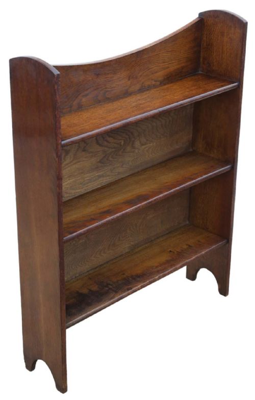 fig 1. Art Nouveau Antique Oak Bookcase - Quality C1910 Piece