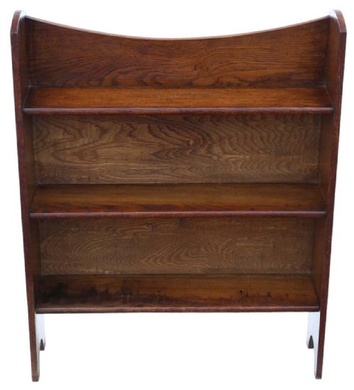 fig 2. Art Nouveau Antique Oak Bookcase - Quality C1910 Piece