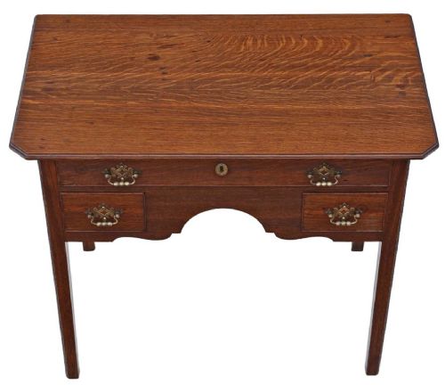fig 2. Fine Quality Antique 19th Century Oak large bedside dressing table