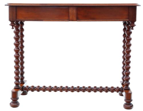 fig 2. 19th Century Mahogany Writing Table - Antique, Fine Quality, Bobbin Turned
