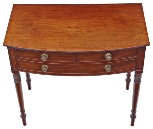 fig 1. Fine Quality Antique 19th Century Georgian Mahogany large dressing bedside table