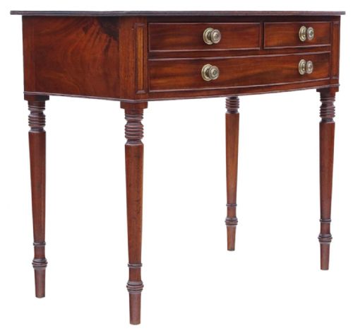 fig 2. Fine Quality Antique 19th Century Georgian Mahogany large dressing bedside table