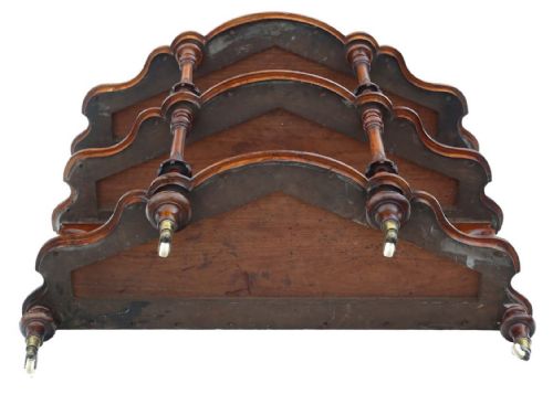 19TH CENTURY BURR WALNUT DEMILUNE DISPLAY CONSOLE WHATNOT TABLE FINE QUALITY ANTIQUE - ADDITIONAL PHOTO 7