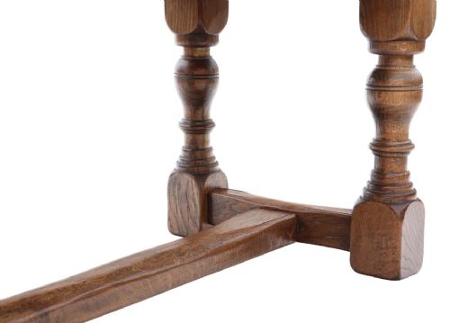 fig 1. Large, Fine Quality Antique Oak Refectory Dining Table - C1920
