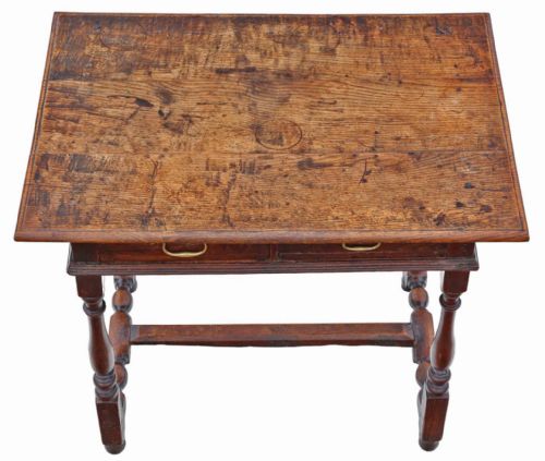 HIGHQUALITY ANTIQUE OAK WRITING TABLE EARLY 18TH CENTURY - ADDITIONAL PHOTO 1