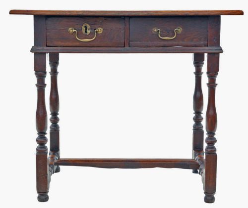 HIGHQUALITY ANTIQUE OAK WRITING TABLE EARLY 18TH CENTURY - ADDITIONAL PHOTO 2