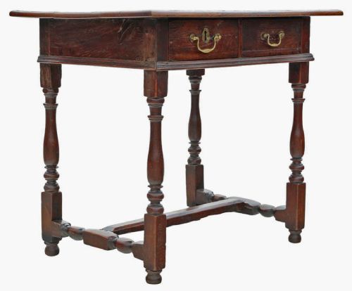 HIGHQUALITY ANTIQUE OAK WRITING TABLE EARLY 18TH CENTURY - ADDITIONAL PHOTO 3