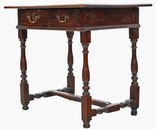 HIGHQUALITY ANTIQUE OAK WRITING TABLE EARLY 18TH CENTURY - ADDITIONAL PHOTO 5