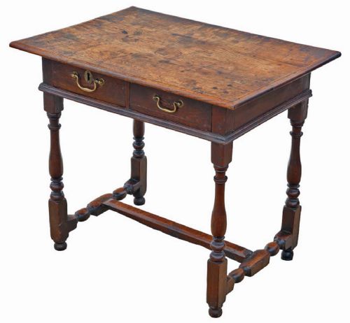 HIGHQUALITY ANTIQUE OAK WRITING TABLE EARLY 18TH CENTURY - ADDITIONAL PHOTO 8