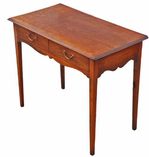 fig 1. Fine Quality Antique Mahogany Writing Table - Early 19th Century