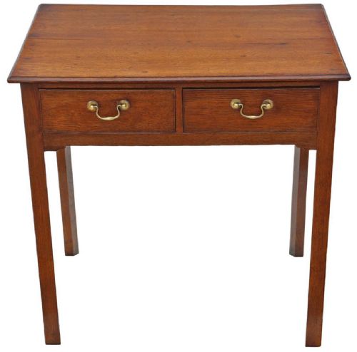 FINE QUALITY ANTIQUE OAK WRITING TABLE 19TH CENTURY