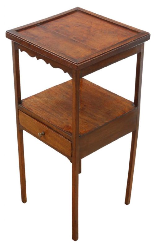 High-quality Antique Mahogany Georgian Washstand Bedside Table Circa 1800