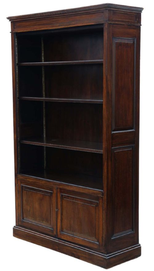 Very Large Quality Antique Mahogany Adjustable Bookcase - Circa 1920 Cooke's