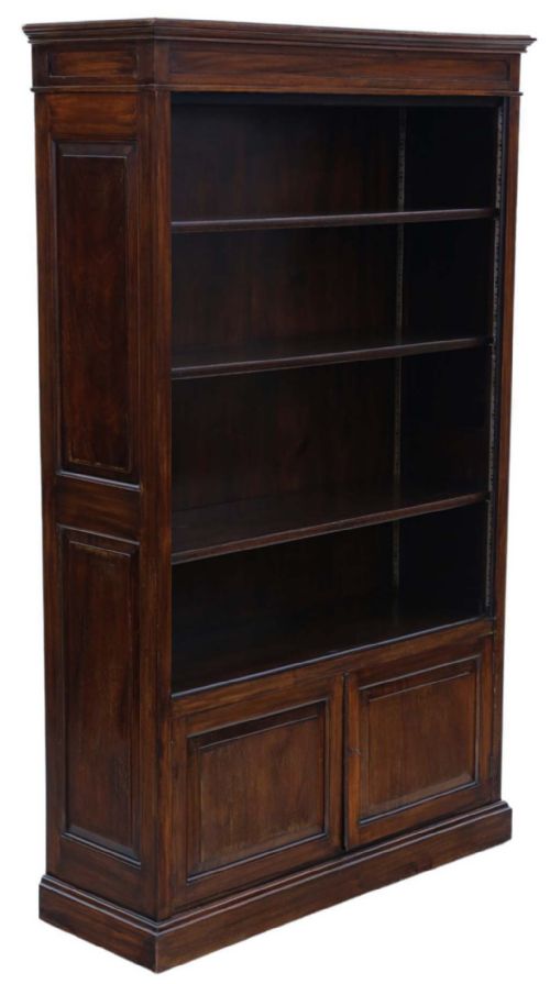 fig 1. Very Large Quality Antique mahogany Adjustable Bookcase - Circa 1920 Cooke's
