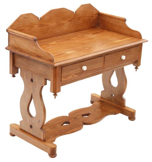 HIGHQUALITY ANTIQUE VICTORIAN GOTHIC PITCH PINE WASHSTAND DRESSING TABLE 19TH CENTURY - ADDITIONAL PHOTO 2